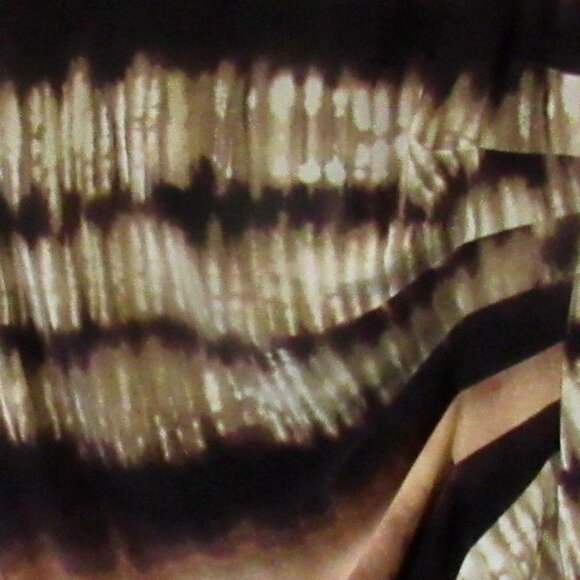 Anne Klein Ruched Brown and Tan Dress, Size 10, Fully Lined,               E1114 - Picture 2 of 6